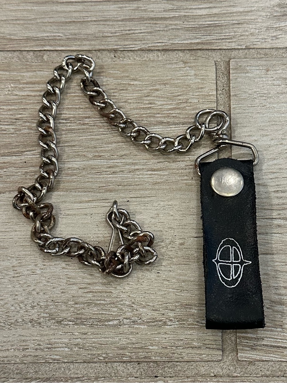 VTG Y2K Ozzy Osbourne Chain Wallet Original Chain & Logo Leather Tab